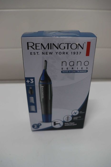 Тример Remington за мъже, за нос, уши и вежди, ротационен тример, два гребена, водоустойчив, с батерии, безжичен - NE3850