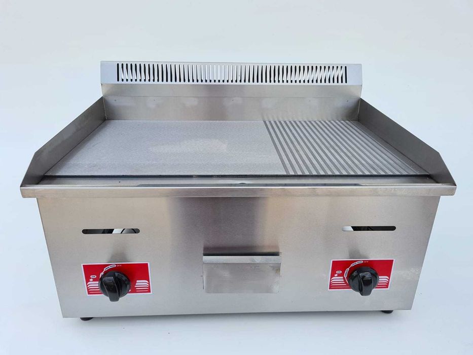 Plita de gatit grill pe gaz neted / striat 730x420mm TRANSPORT GRATUIT