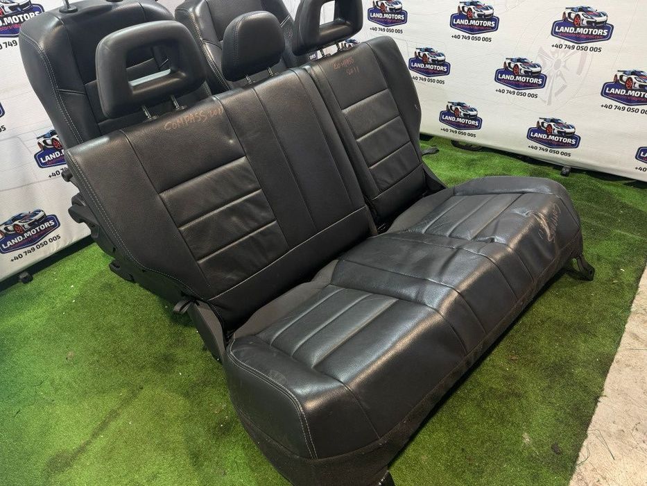 Interior piele, scaune cu incalzire banchete jeep compass facelift 2011-2013