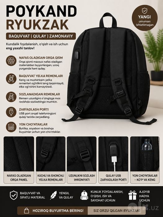 O'g'il bolalar uchun maktab ryukzaki
