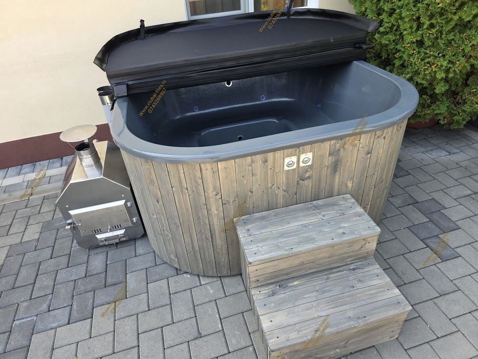 Ciubar patrat fibră, jacuzzi Hidromasaj Aeromasaj