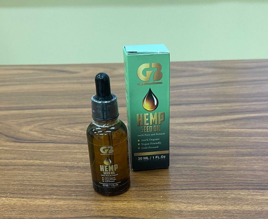 Конопено масло Студено Пресовано Олио 30мл 100% Органично Hemp Oil