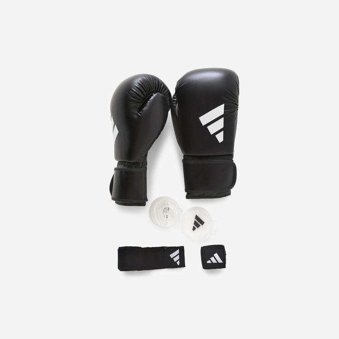 Set Box Adidas: Mănuși, benzi, protecție - produs resigilat Decathlon
