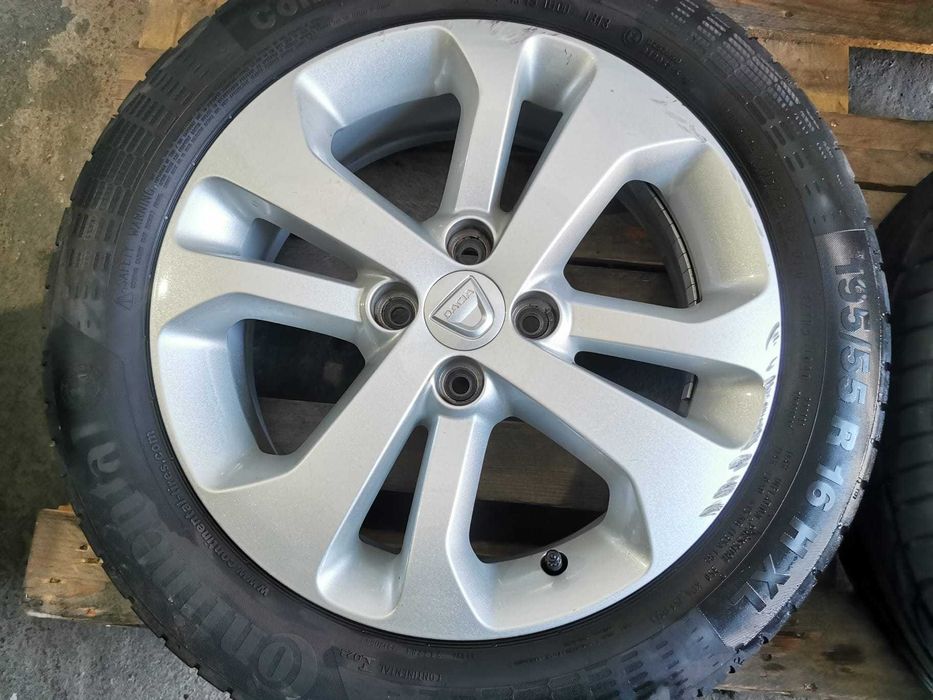 Jante Originale Dacia Lodgy / Sandero R.16 cu anvelope de vara