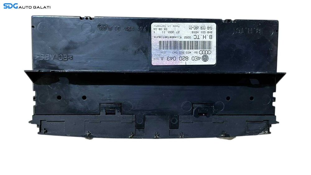 Panou Modul Unitate Comanda AC Aer Conditionat Clima Dublu Climatronic Dual Zone cu Incalzire Scaun Scaune Audi A8 D3 2002 - 2008 Cod 4E0820043A [LC0728]