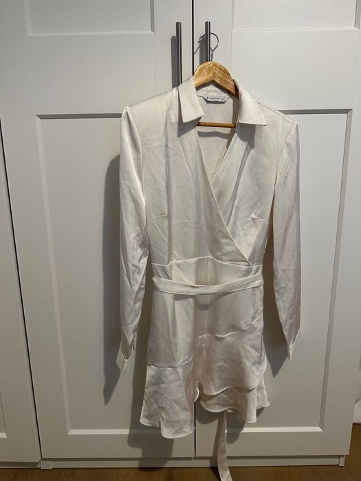 Rochie, Stradivarius, L, crem, femei