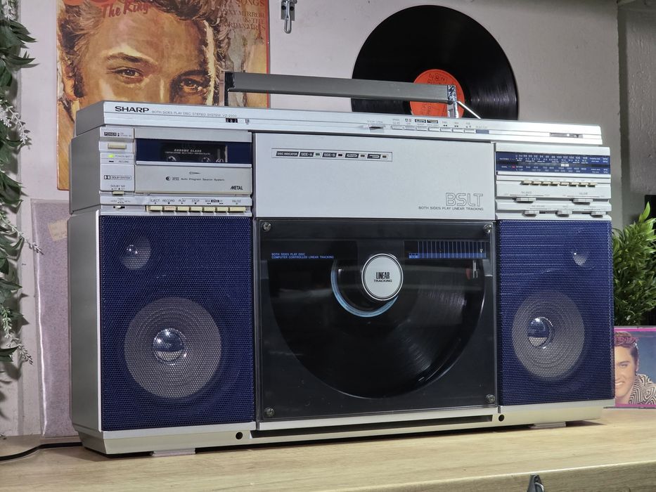 Boombox SHARP VZ-2500, Pick-up autoreverse both, casetofon, radio,hifi