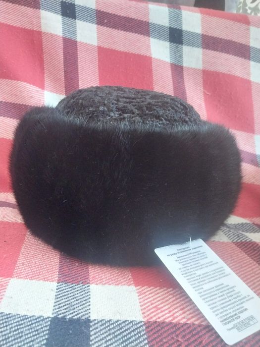 Норковая шапка новая