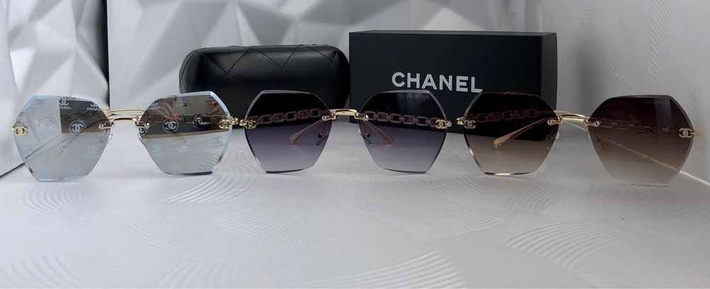 Дамски слънчеви очила многоъгълни 3 цвята