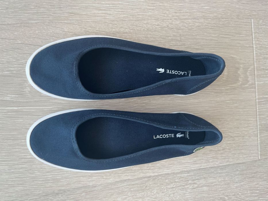 Дамски балетки, размер 37.5. Lacoste. Син.