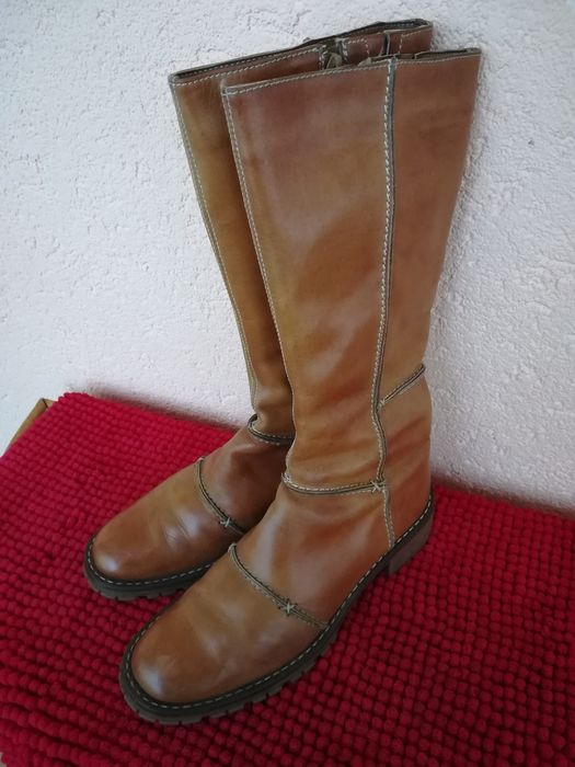 Cizme piele nr 38 dama cu blana