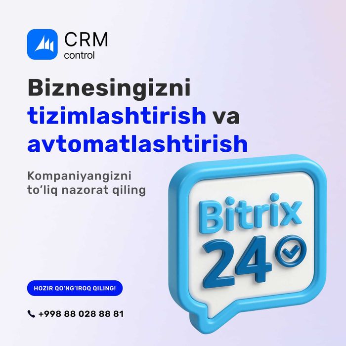 CRM, Bitrix24, AmoCRM, IP-telefoniya, AI Chatbot, OnlinePBX, SarkorATC