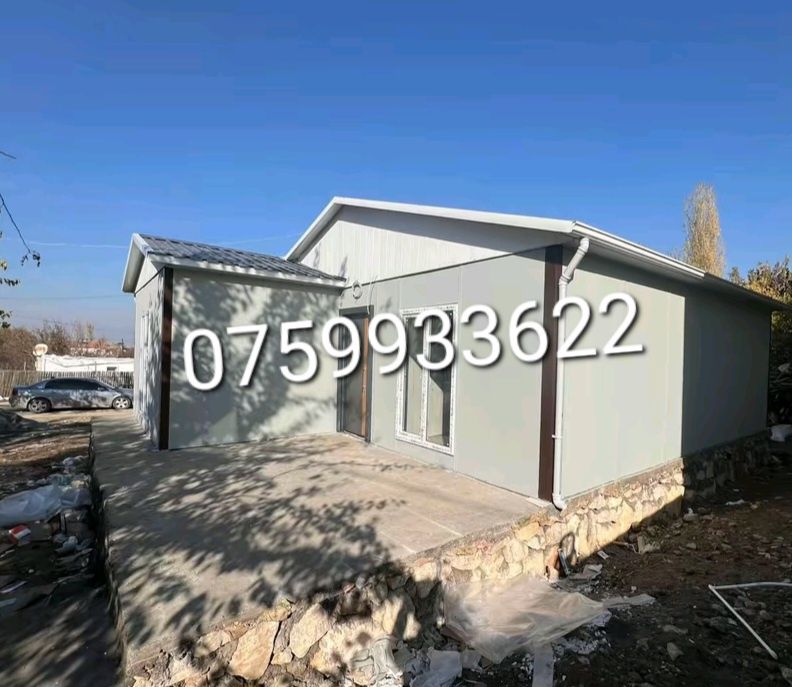 Vindem case din structură metalică învelite cu panou sandwich