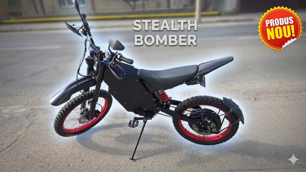 E-Bike STEALTH BOMBER  Enduro DirtBike, 72V,75Ah, 20kW peak