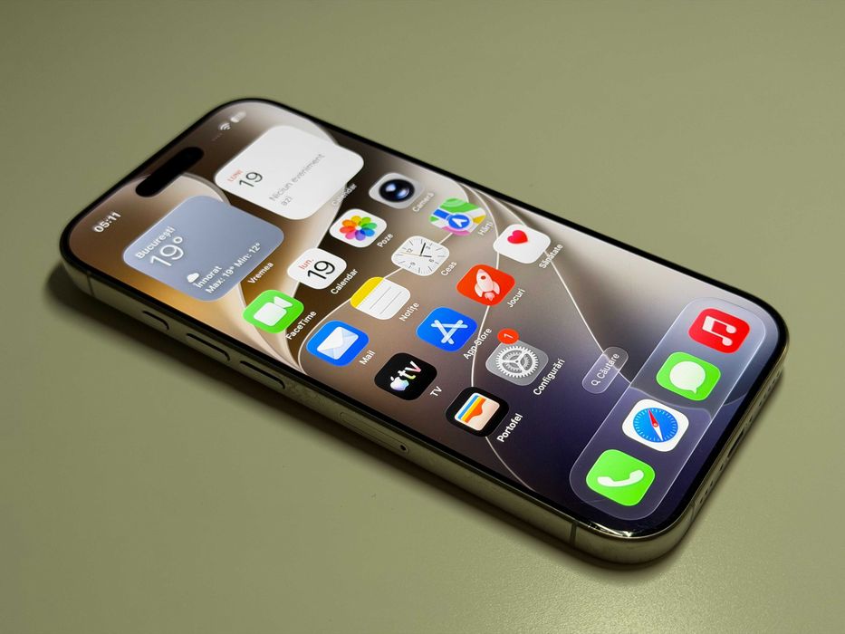 iPhone 16 Pro, Natural Titanium, 128Gb, Liber de retea | Cod - G1014