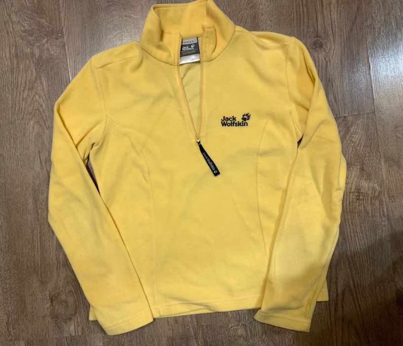 Jack Wolfskin Флиска – Жълта, Стилна и удобна, Размер S