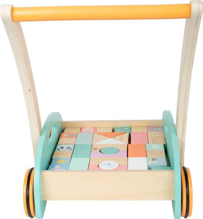 Дървена бебешка проходилка Pastel