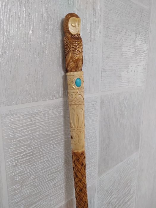 Посох резной,ручной работы.