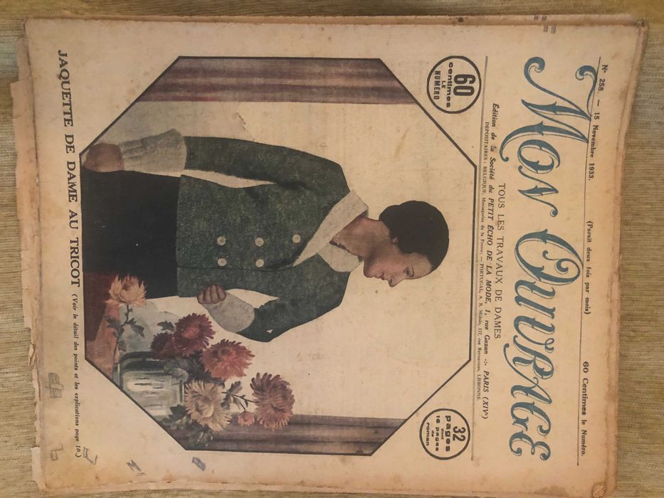 Vand 36 reviste moda frantuzesti "MON OUVRAGE" din anii 1935, 10 ron/buc