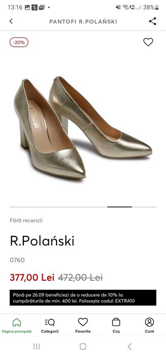 Pantofi cu toc R Polanski