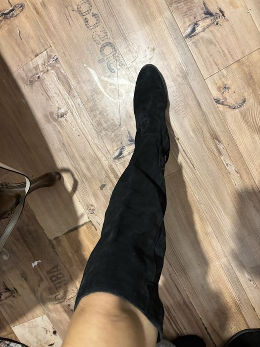 чизми естествен велур