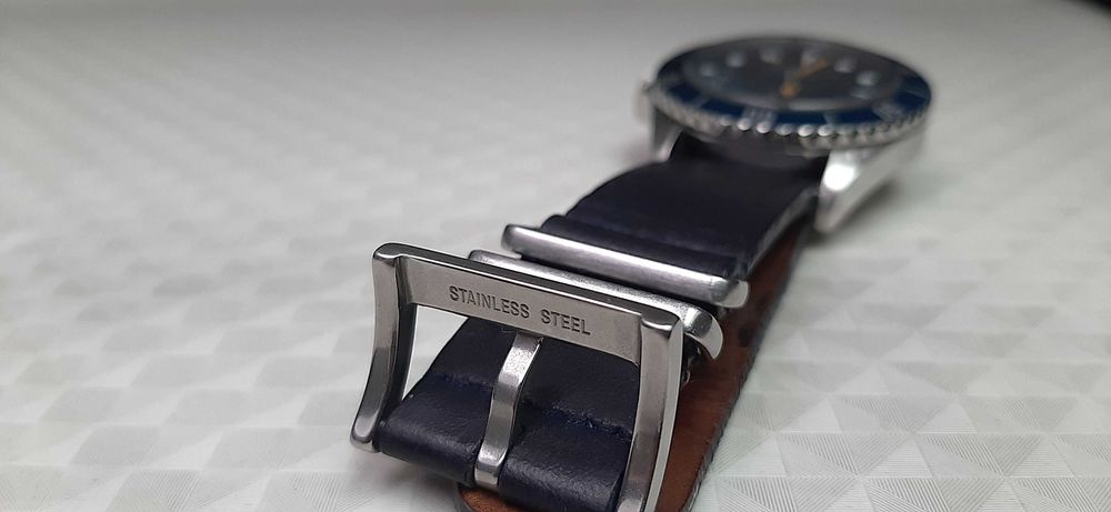 Часовник Cerruti Manarola автоматичен с датник в син цвят