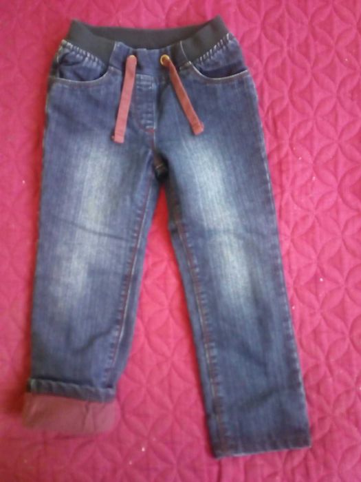 Детски дънки с подплата - Унисекс размер 110