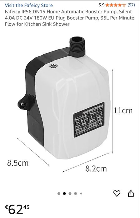 Домашна автоматична бустерна помпа, тиха, нова