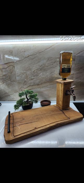 Диспенсър за алкохол Орех и Акация