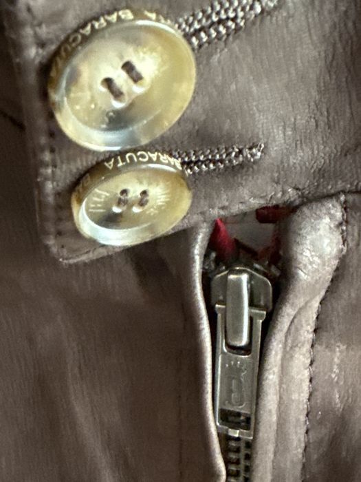 Geacă Baracuta G9 Harrington Four Climes piele întoarsă - Made in Italy - Mărimea 38 (S/M)