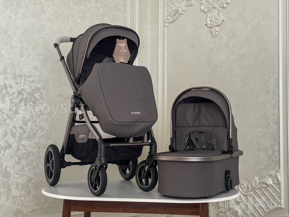 Коляска детская ININGBABY K622 - 2в1 — люлька, прогулочный блок, сумка
