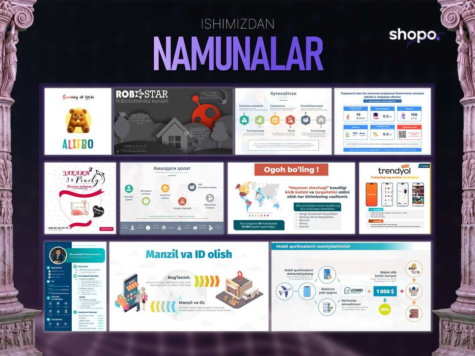 Premium taqdimot (prezentatsiya) - 50.000 so'mdan boshlab