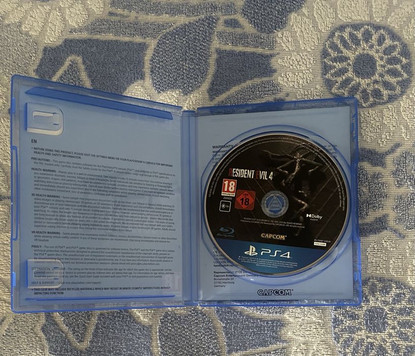 Диск ps 4 Resident evil 4 remake