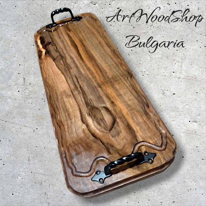 Дъска за рязане End Grain от орех и епоксидна смола