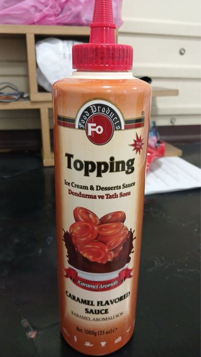 Топпинг клубничный и карамельный для мороженое и для бара