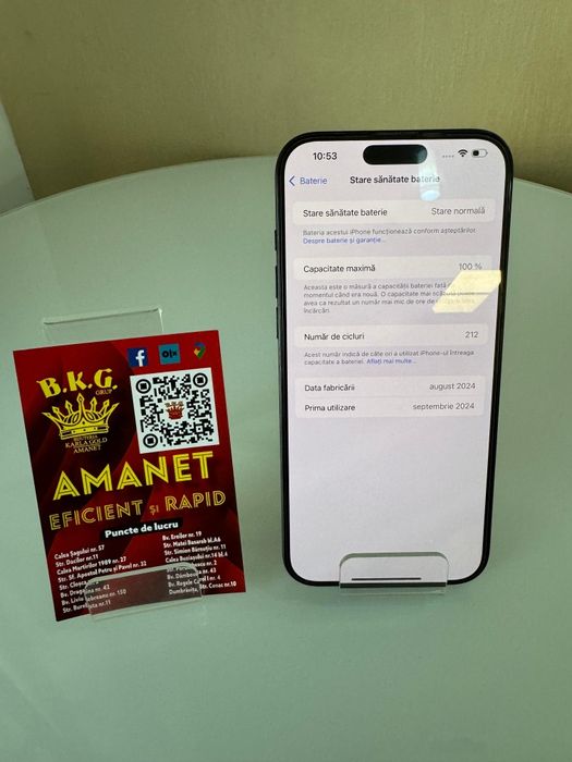 Iphone 16 Pro Max 512gb 100% Amanet BKG