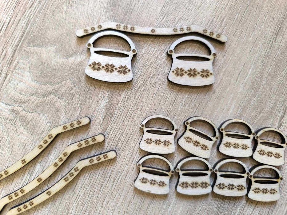 Дървени мъниста и висулки