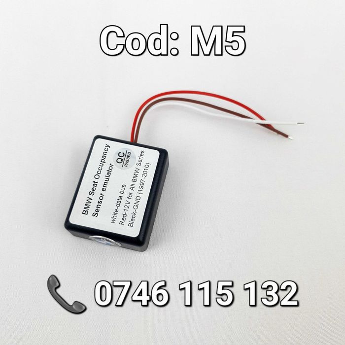 Modul Plasă Scaun BMW–Cu 3 Fire–Passenger Occupancy Sensor(SBE)–DIP Switch–Anulator Eroare Airbag Pasager–E36 E39 E46 E53 E60 E61 E63 E65 E87 E90 – M5