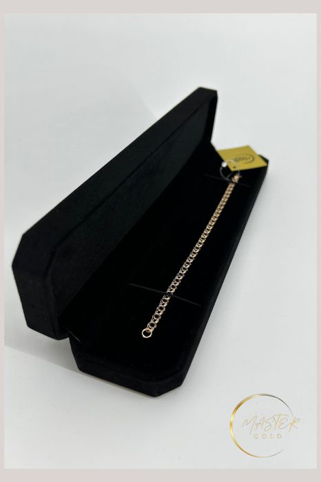 Браслет Золото вес: 3,1 г, длина: 18,5 см, плетение бисмарк