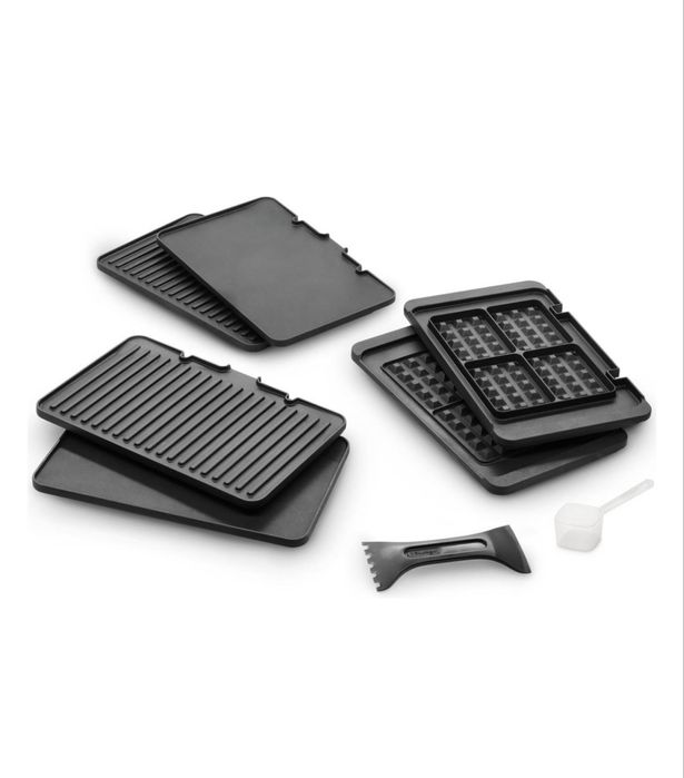 Гриль Delonghi MultiGrill CGH 1030D черный, серебристый