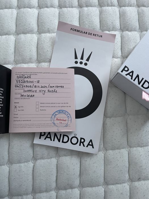 Bratara Pandora originala  cu pandative