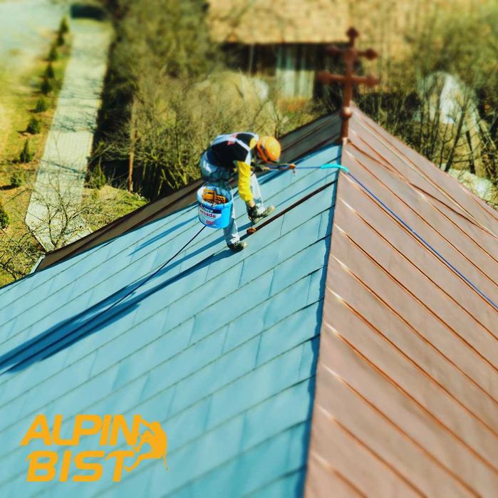 Alpinism utilitar- Lucrari de vopsitorie, zugraveli la inaltime