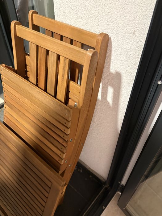 Сгъваеми градински столове + маса JYSK комплект