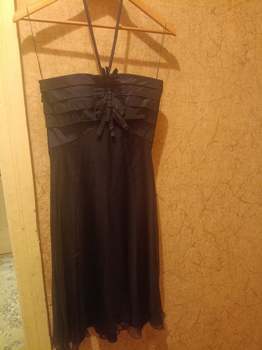 Дизайнерское платье Max Mara синее коктельное выпускное может быть