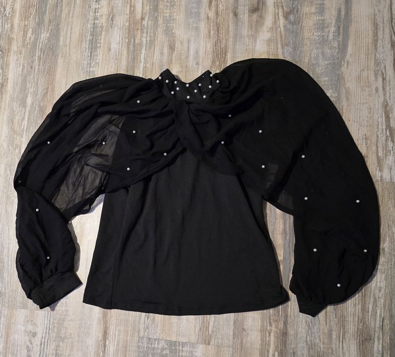 Официална тюлени блузка с перли + тюлени пола