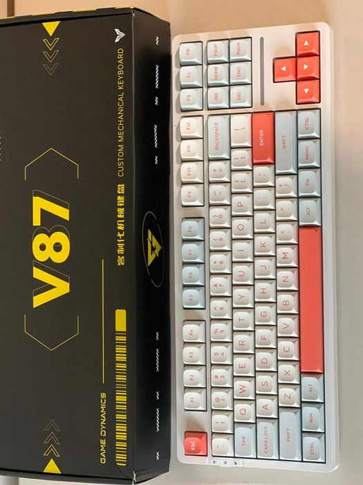Tastatura Gaming VGN V87 Pro Wireless Jelly Orange
