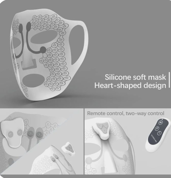 Микротоковая электрическая маска-масажер для лица