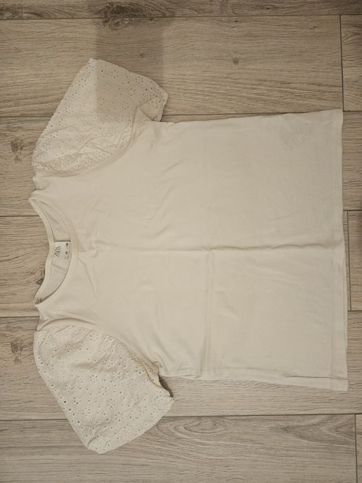 Tricouri albe, Zara, Reserved, 10 ani, 140 cm, 2 bucati