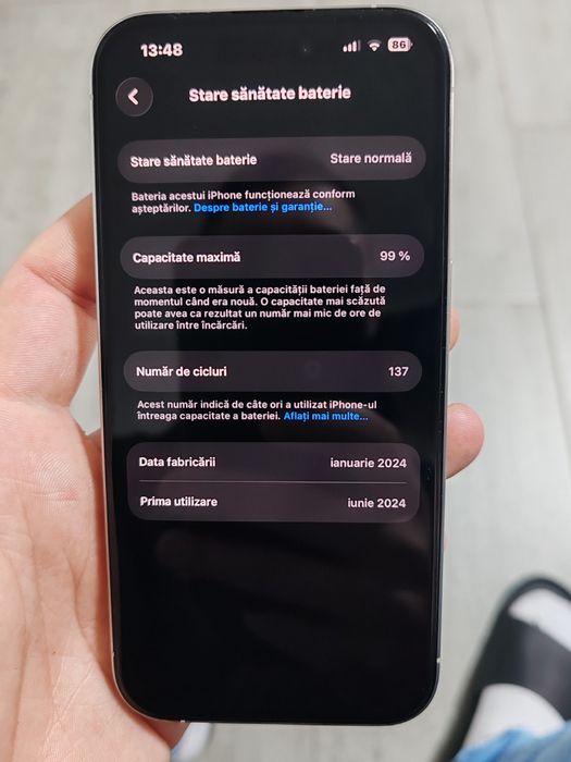 Iphone 15 pro  99% bat