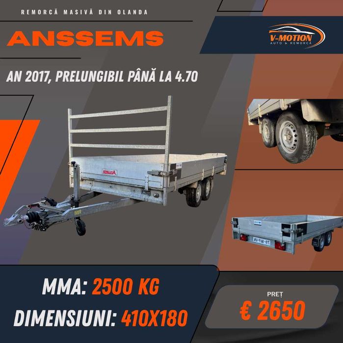 Remorci din Olanda de la 750 kg pana la 3500 kg - Citeste descrierea!